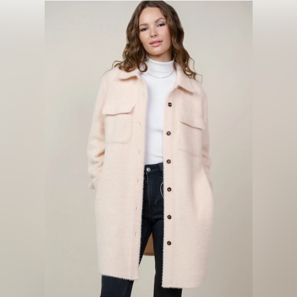 SKIES ARE BLUE | BLUSH SHACKET | KNEE LENGTH - Picture 5 of 11